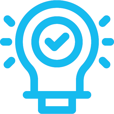 Light bulb moment icon